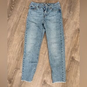 Levi's Premium Light Blue High-Rise Mom Jeans